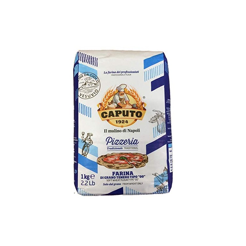 Farina Caputo Pizzeria 1 kg impasti eslastico e resistente pizza a lunga  lievitazione - Thegoodofitaly