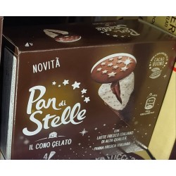 Novita' Pan di Stelle il Cono Gelato italiano 4 coni