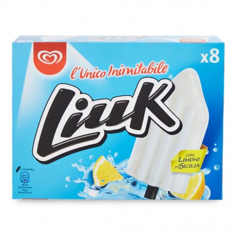 Gelato Italiano Algida Liuk con limoni di Sicilia 8 pezzi