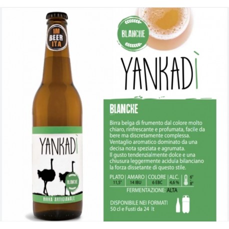 Imbeerita Birra Artigianale italiana Yankadi'consegna gratuita info@thegoodofitaly.com