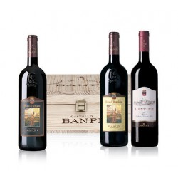 Banfi Cassetta In Legno 3 Vini Cl. 75: Brunello Di Montalcino Docg, Rosso Di Montalcino Doc, Centine Toscana Igt