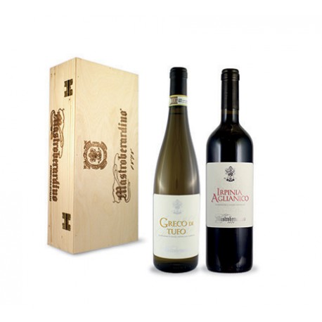 Mastroberardino Cassetta in legno 2 vini cl 75 Aglianico Irpinia DOC, Greco di Tufo DOCG